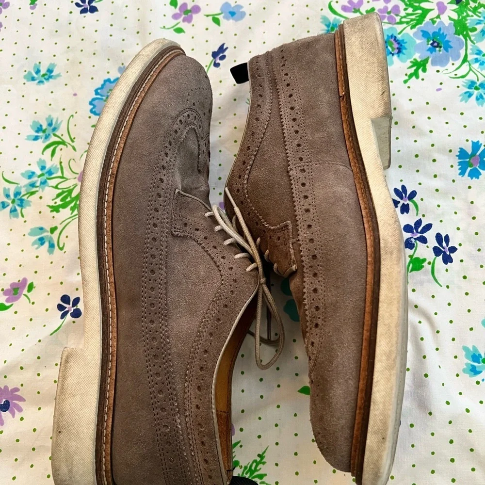 LA CANADIENNE Suede Lace Up Oxford Dress Shoes - 43